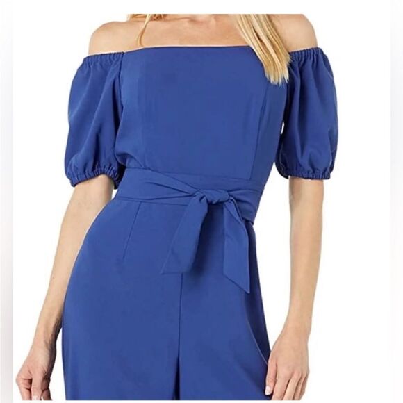 Lilly Pulitzer Jada blue Jumpsuit Size 0 - Picture 3 of 14